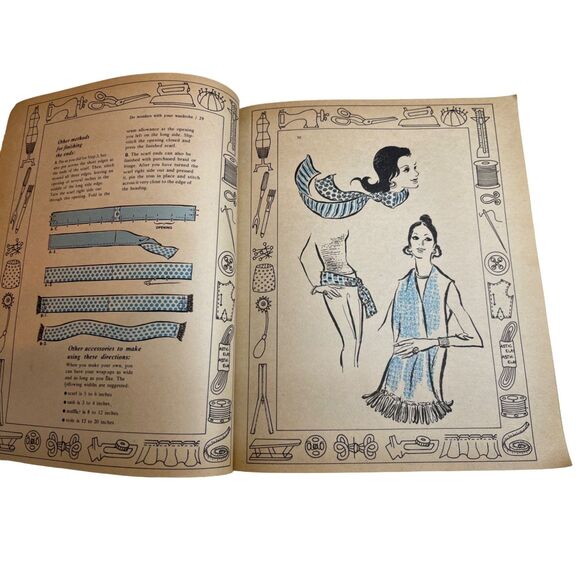 Vintage Book The Complete Family Sewing Book Awesome Art/Ephemera Gold Mine - Picture 5 of 10